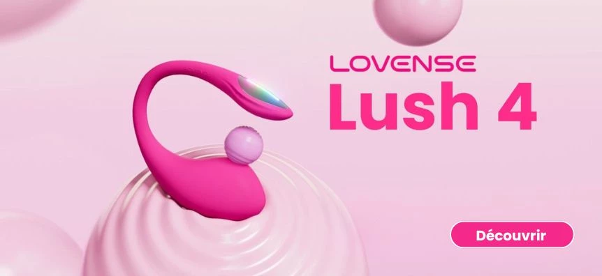 LOVENSE Lush 4 - Vibro-œuf intelligent (rose) - Lovesexshop.fr sex shop