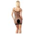 NO:XQSE - Mini robe filet coquine - noire (S-L)