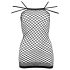NO:XQSE - Mini robe résille sexy - noire (S-L)