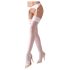 Cottelli - Bas en dentelle blanche - 4/XL