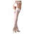 Cottelli - Bas en dentelle blanche - 4/XL