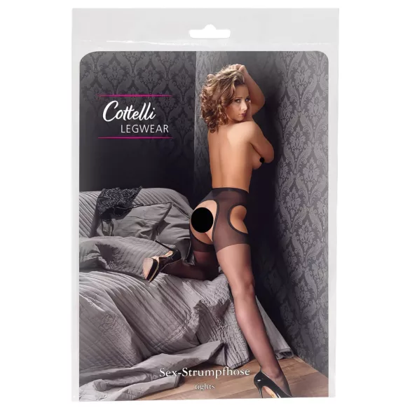 Cottelli - Bas résille - noir - L/XL