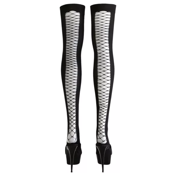 Cottelli - Bas couture sexy - noir - M/L