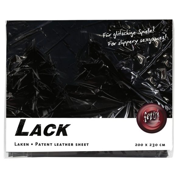 Drap en laque - 200x230cm (noir)