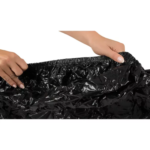 Fétiche - Drap en laque - avec élastiques - 220 x 220 cm (noir)