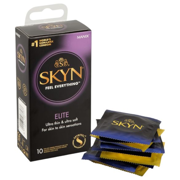Manix SKYN Elite - Préservatifs ultra fins sans latex (10 pcs)