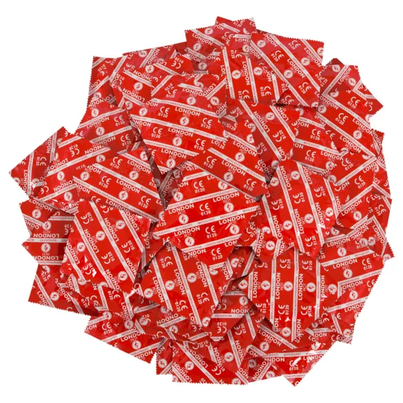London - préservatifs fraise - lot de 100