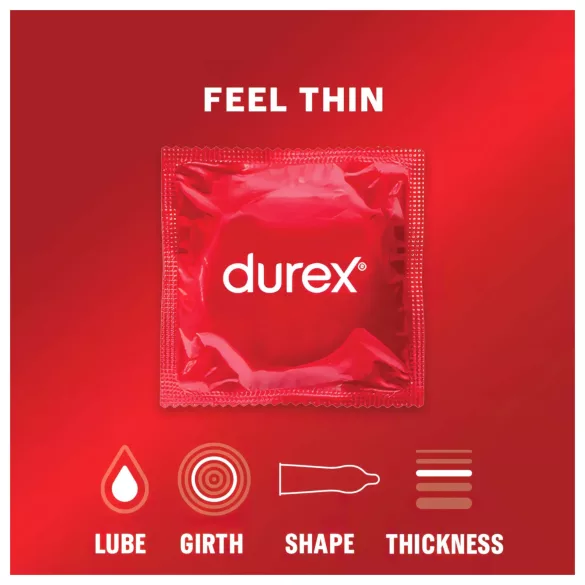 Durex Feel Thin - préservatifs effet naturel (3 pcs)