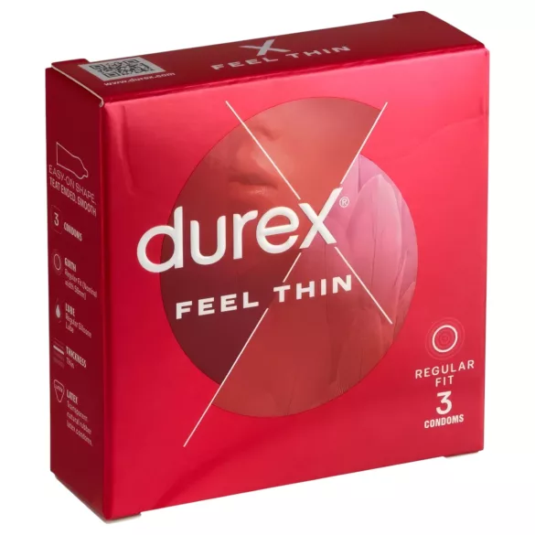 Durex - Préservatifs ultra fins - Sensation naturelle - 3 pièces