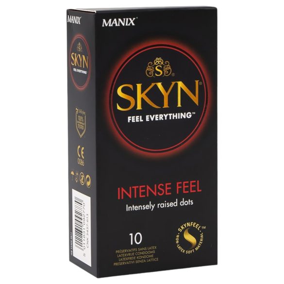 Manix SKYN Intense - préservatifs perlés sans latex (x10)
