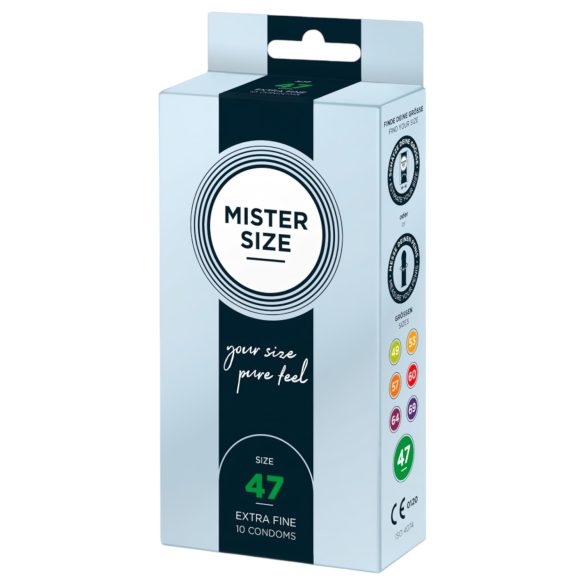 Mister Size préservatifs minces - 47mm (10pcs)