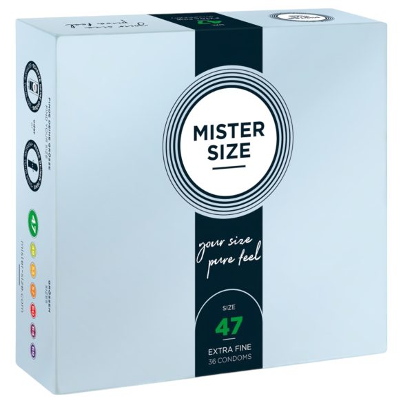 Mister Size - préservatif fin - 47mm - boîte de 36