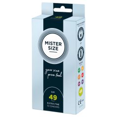 Préservatifs fins Mister Size - 49mm (10 pièces)