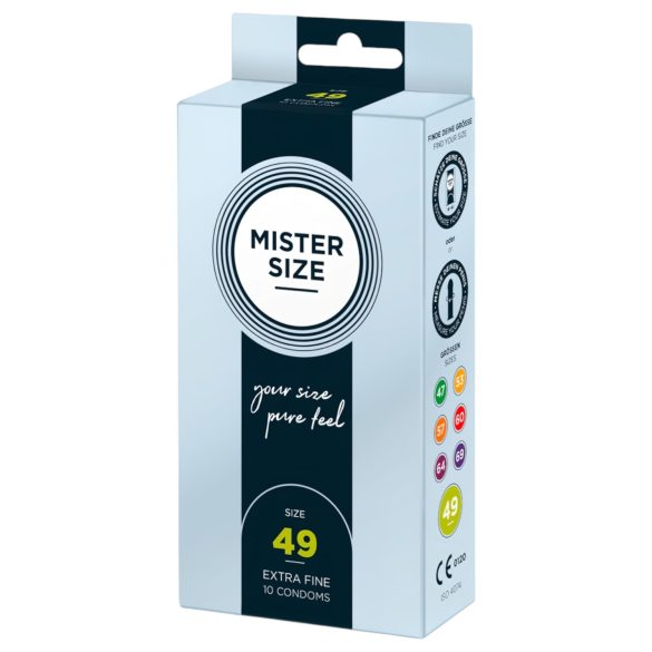 Préservatifs fins Mister Size - 49mm (10 pièces)