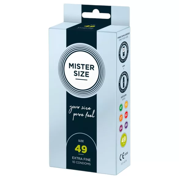 Mister Size - préservatif fin - 49 mm - boîte de 10