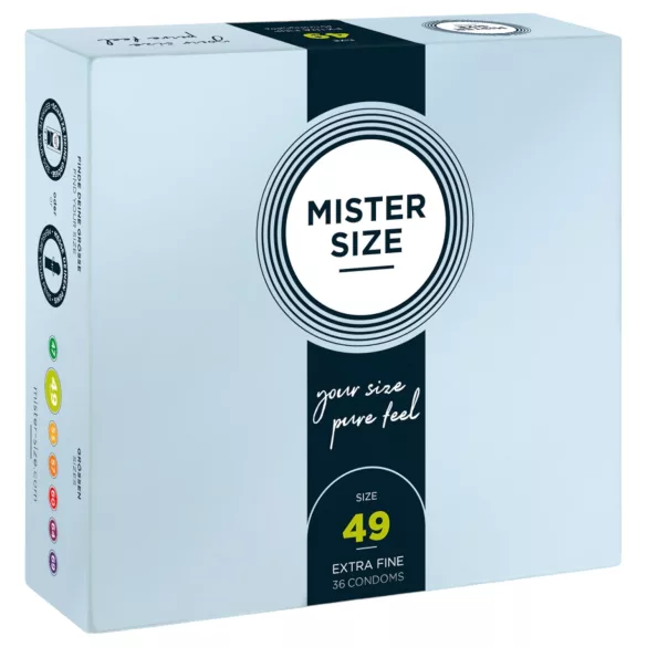 Mister Size - préservatif fin 49mm - boîte de 36