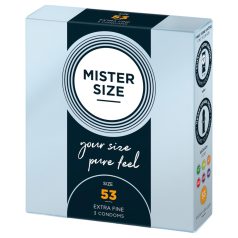 Préservatif fin Mister Size - 53mm (3pcs)