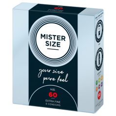 Préservatif fin Mister Size - 60mm (3 pcs)