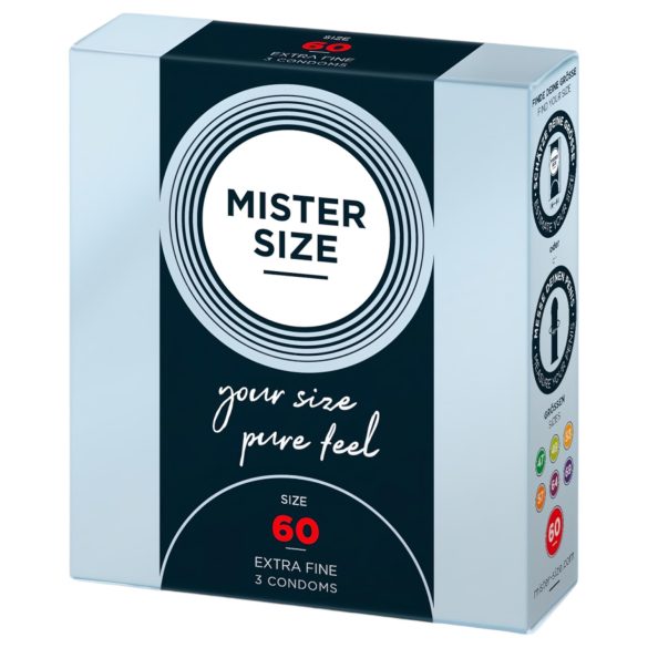 Préservatif fin Mister Size - 60mm (3 pcs)