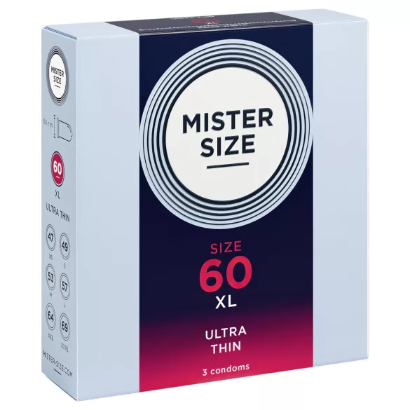 Mister Size - préservatif fin - 60mm - pack de 3