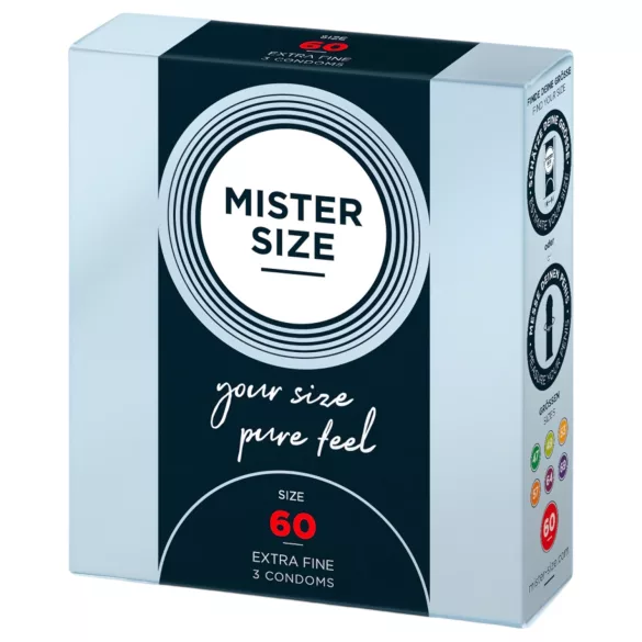 Mister Size - préservatif fin - 60mm - pack de 3