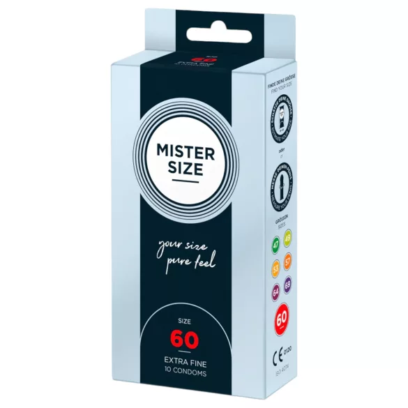 Mister Size - préservatif fin - 60 mm - boîte de 10