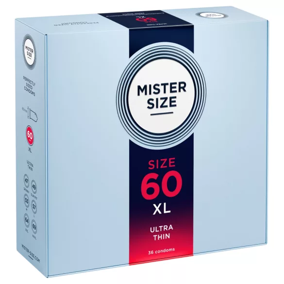 Mister Size - préservatif fin - grande taille 60mm - boîte de 36