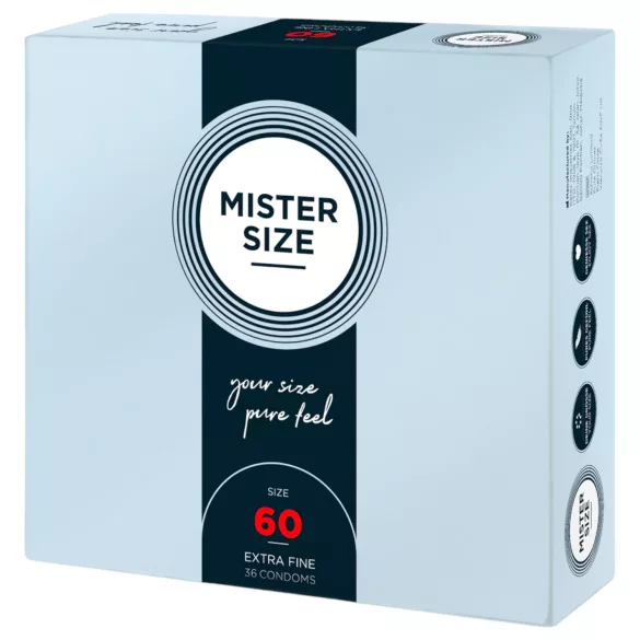 Mister Size - préservatif fin - grande taille 60mm - boîte de 36