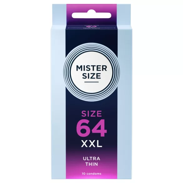 Mister Size - préservatif fin - grande taille 64mm - boîte de 10