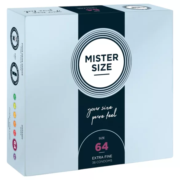 Mister Size - préservatif fin - grande taille 64mm - boîte de 36