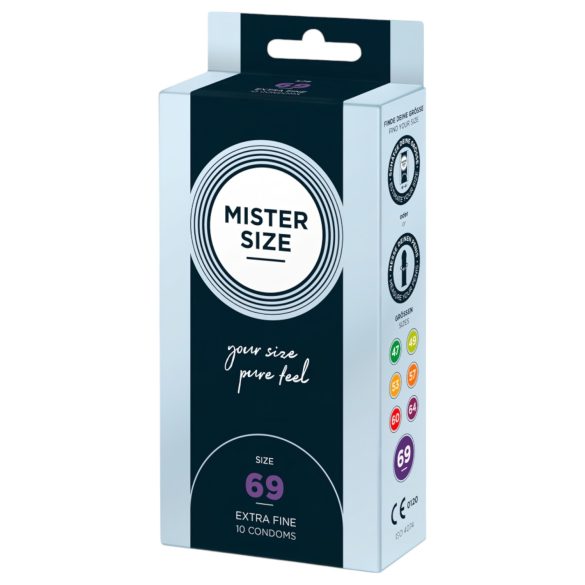 Mister Size - préservatif fin - grande taille 69mm - boîte de 10