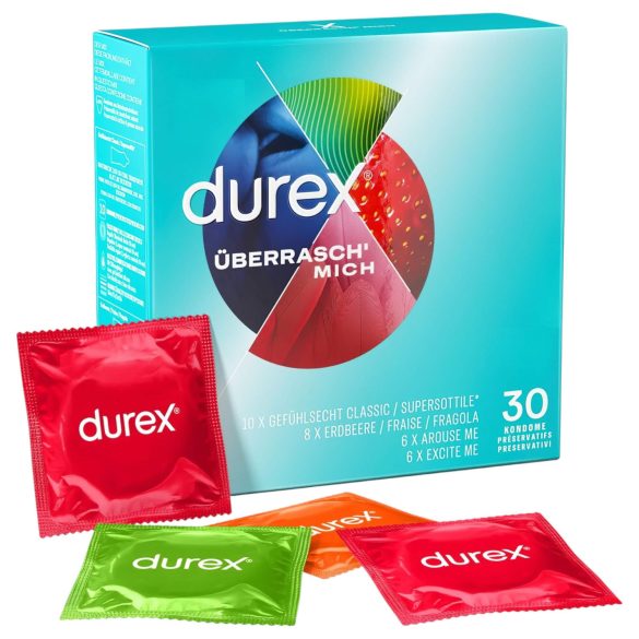 Durex - Pack de préservatifs aromatisés (30 unités)