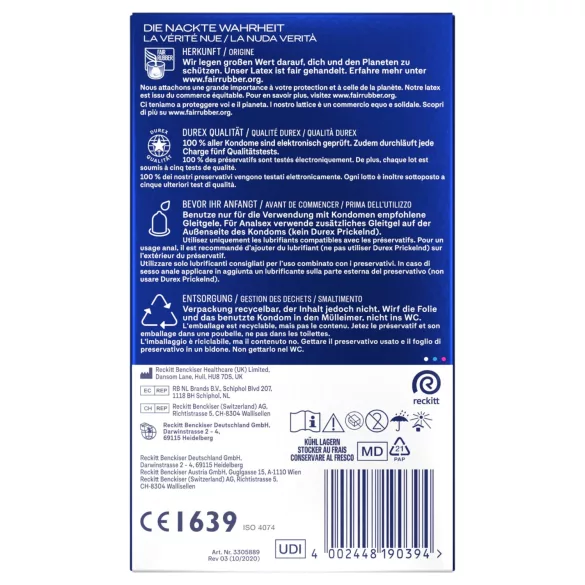 Durex Intense - Préservatifs orgasmique (22 pcs)