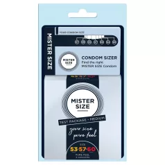   Mister Size - Préservatif échantillon avec mesureur pénis - 3 pièces