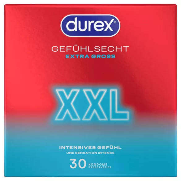 Durex - Préservatifs XXL (boîte de 30)