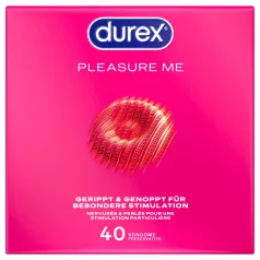Durex - Préservatifs Pleasure Me (boîte de 40)