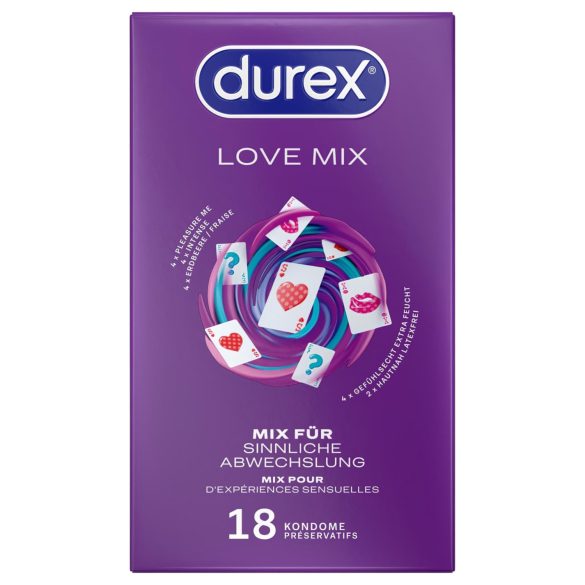 Durex Love Mix - Pack de préservatifs (18 pièces)
