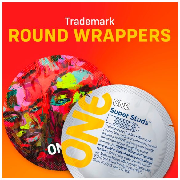 ONE - préservatif texturé - à points stimulants - boîte de 12