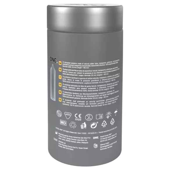 ONE - préservatif ultra fin - extra minceur - boîte de 12