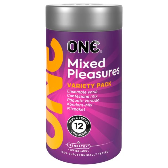 ONE - Préservatifs - Pack mix sensations - 12 pièces