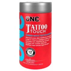   ONE - préservatif tattoo touch - motif tatouage - boîte de 12