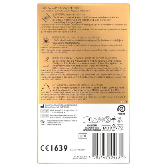 Durex Sensation Naturelle - préservatifs sans latex (16 pcs)