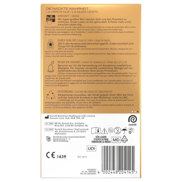 Durex Hautnah - préservatif extra fin - boîte de 10