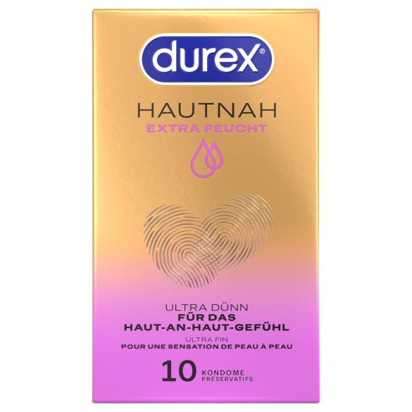 Durex Hautnah - préservatif extra lubrifié - boîte de 10