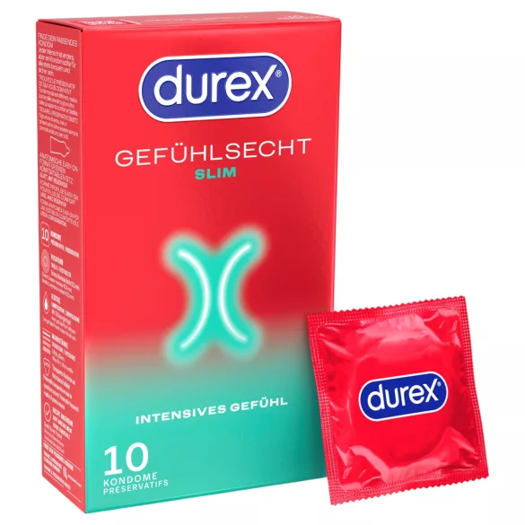 Durex - Préservatifs Slim (boîte de 10)
