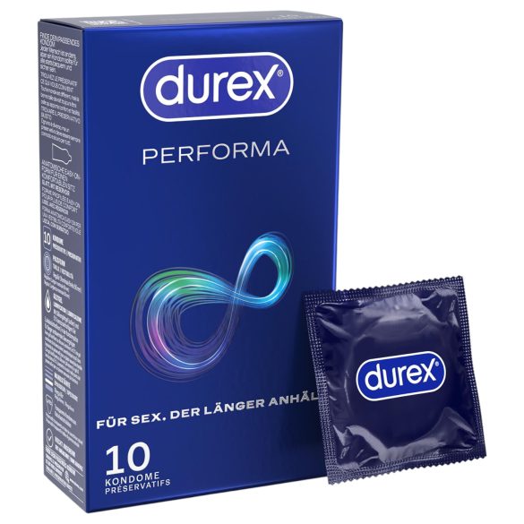 Durex Performa - Préservatifs retardateurs (10 pièces)