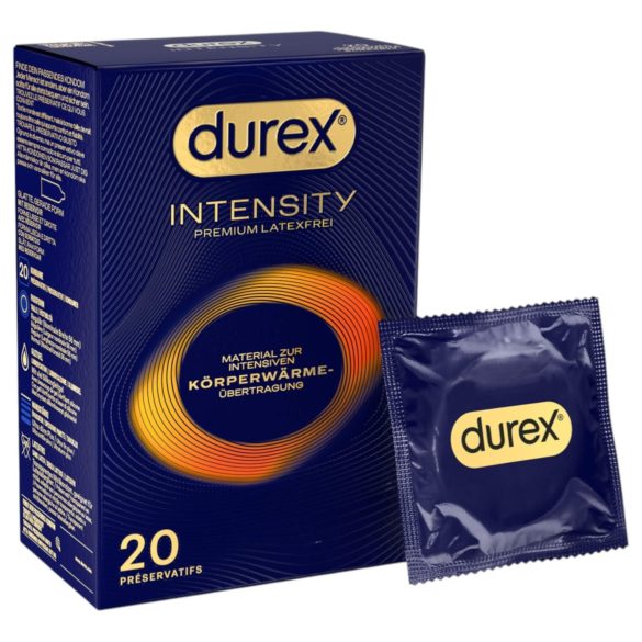 Durex Intensity - préservatif fin, sans latex (20 pièces)
