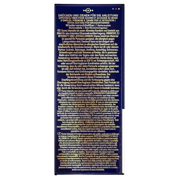 Durex Intensity - préservatif fin sans latex - boîte de 20
