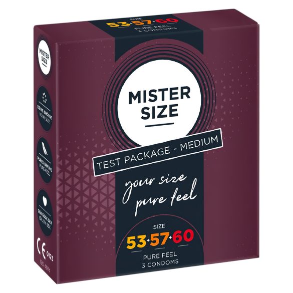 Pack d'essai préservatifs Mister Size - 3 unités