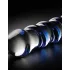 Icicles No. 5 - godemichet en verre spirale - transparent bleu